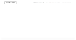 Desktop Screenshot of julianaakemi.com